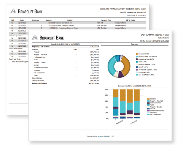 Bill Pay Reports